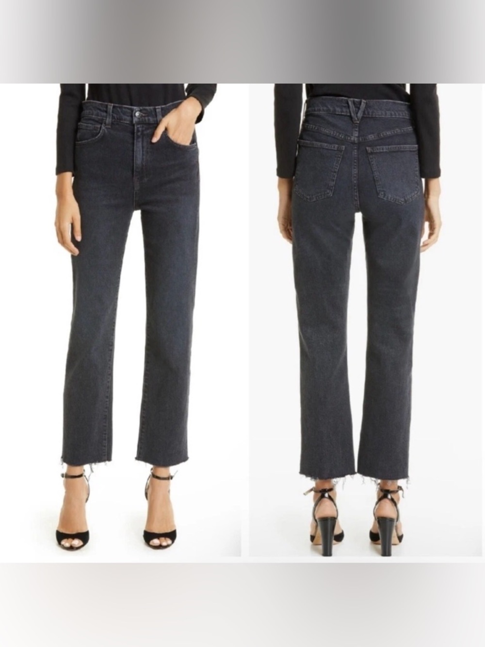 Veronica Beard Joey High Rise Straight Jeans